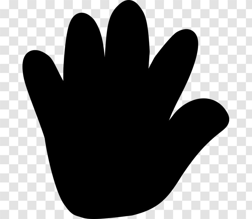 Clip Art Finger Line Silhouette Black M - Gesture Transparent PNG