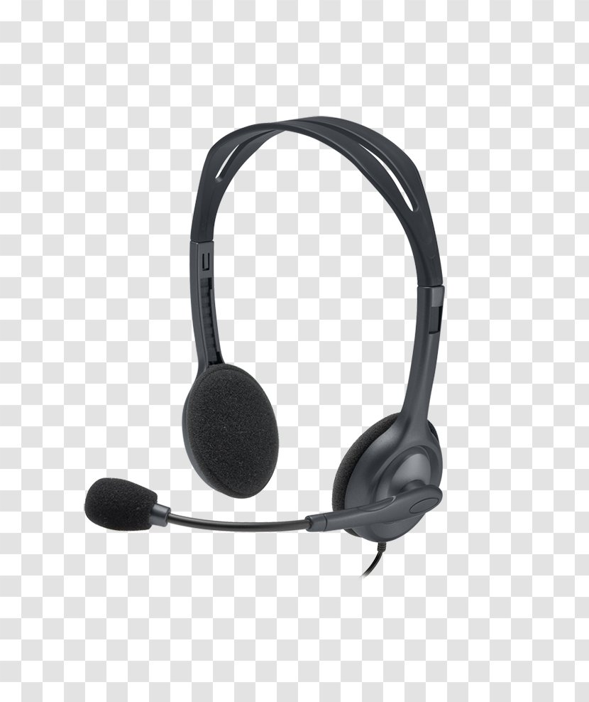Microphone Logitech H111 Headphones Headset - Gadget - Cyber Acoustics Stereo Transparent PNG
