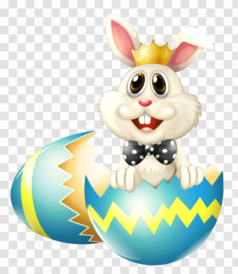 Easter Clip Art - Egg - Bunny With Crown Clipart Picture Transparent PNG