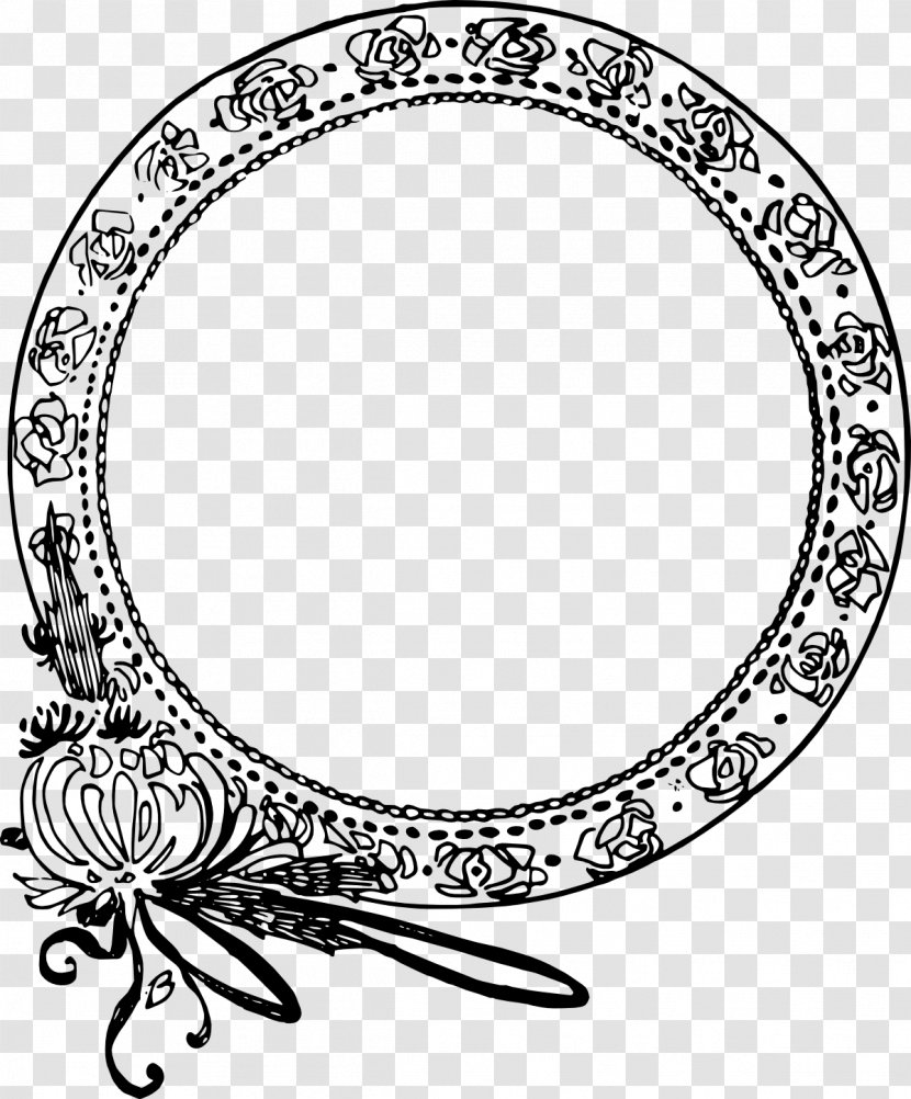 Clip Art - Drawing - Round Frame Transparent PNG