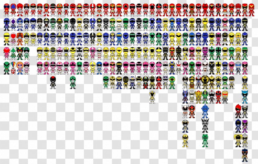 Captain Marvelous Super Sentai Power Rangers Pixel Art Transparent PNG