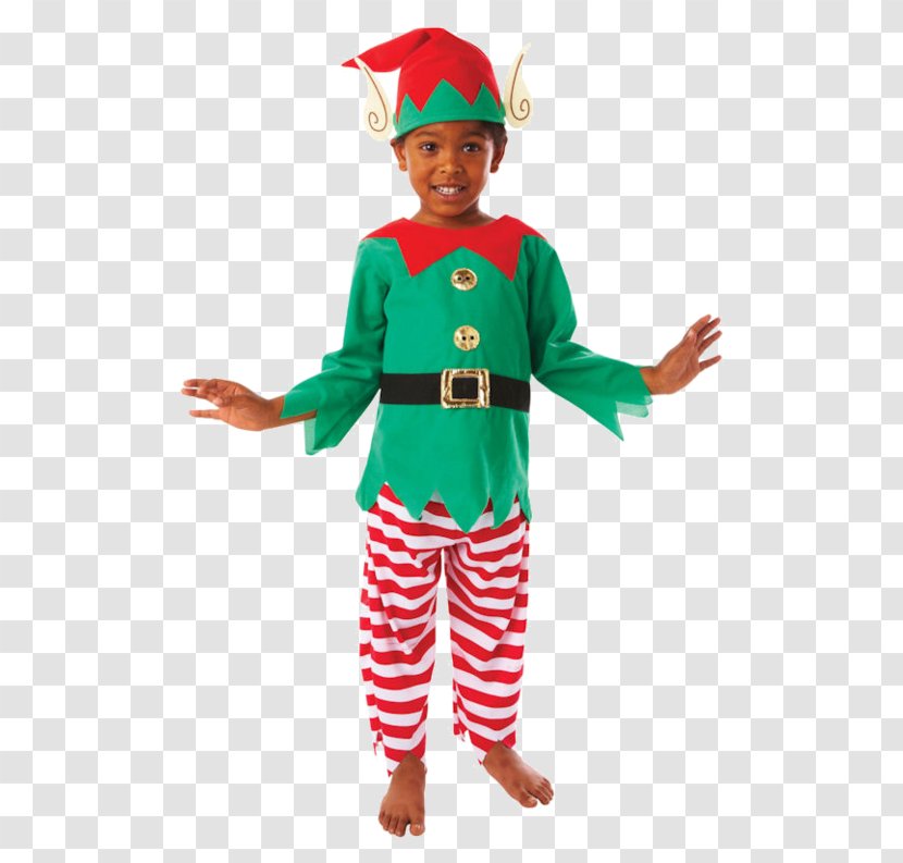 Santa Claus Costume Party Child Christmas Elf - Outfit Transparent PNG