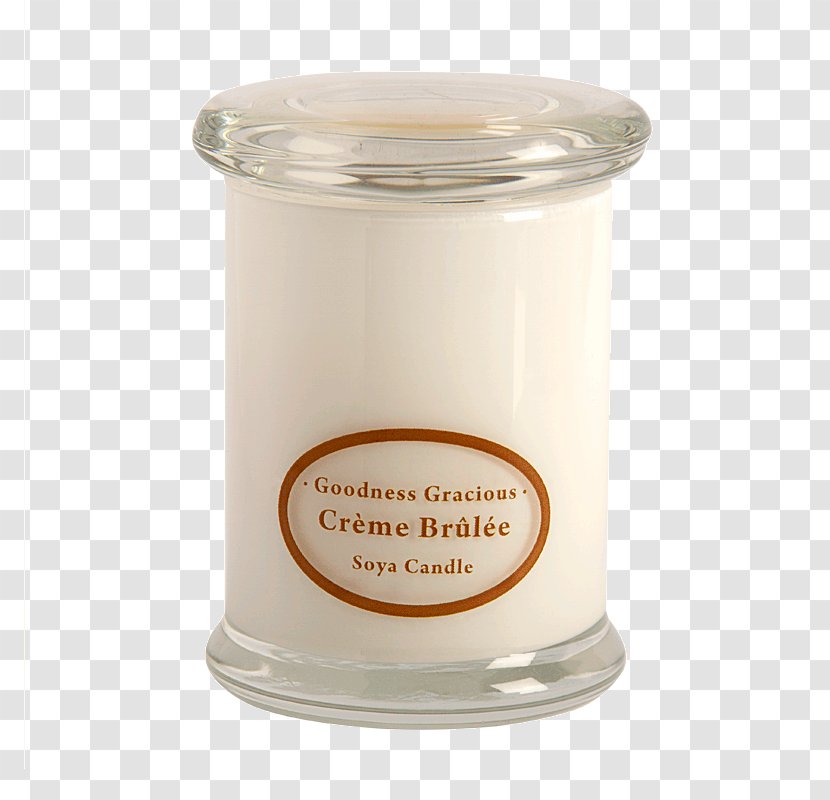 Cream Crème Brûlée Cinnamon Roll Soy Candle Fudge Cake - Creme Brulee Transparent PNG
