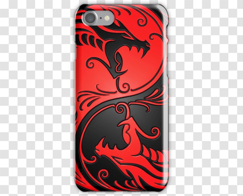 Zazzle Yin And Yang Sticker Wall Decal Red - Mobile Phone Case - Tattoo Chinese Dragon Transparent PNG