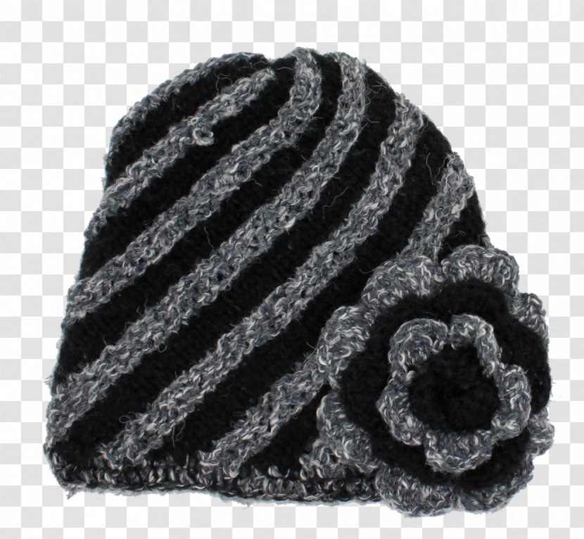 Wool Knit Cap Beanie Headgear - Black And White - Bohemia Transparent PNG