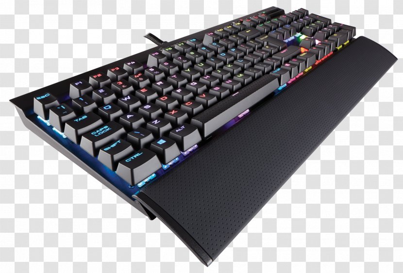 Computer Keyboard Corsair Gaming K70 Rapidfire Cherry MX Speed LUX RGB MK.2 Mechanical — Red CH-9109010-NA - Toy Washing Machine Youtube Transparent PNG