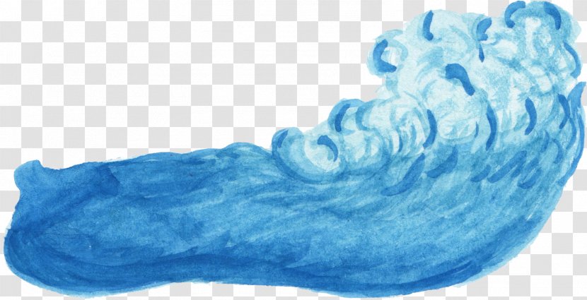 Wind Wave Watercolor Painting Ocean - Color - Watercolour Transparent PNG