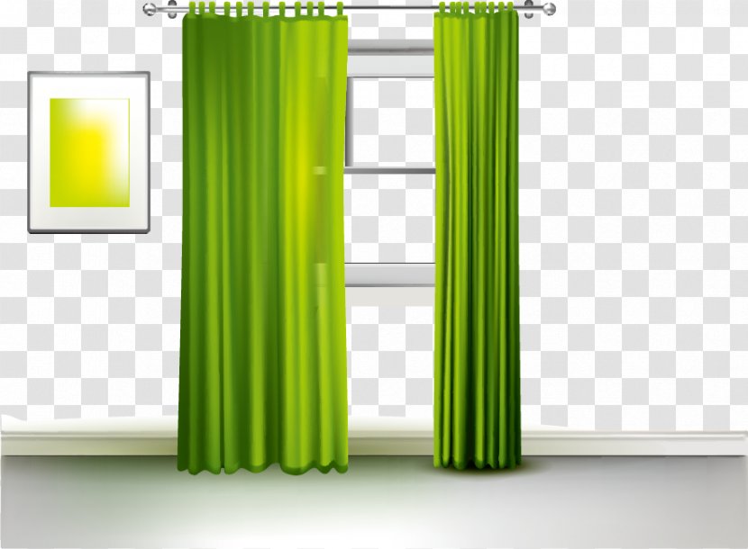 Curtain Window Interior Design Services Designer - Vector Windows Transparent PNG