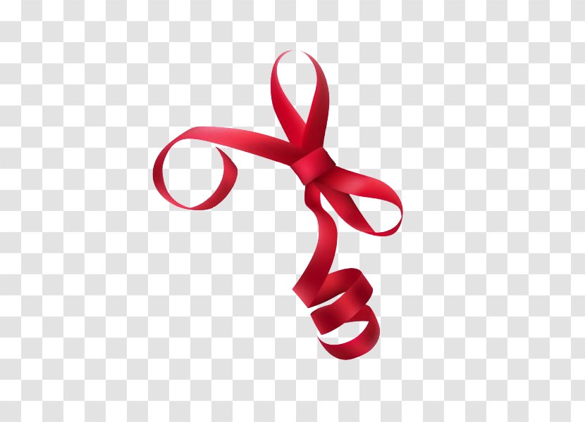 Ribbon Red - Gift Card - Bow Transparent PNG