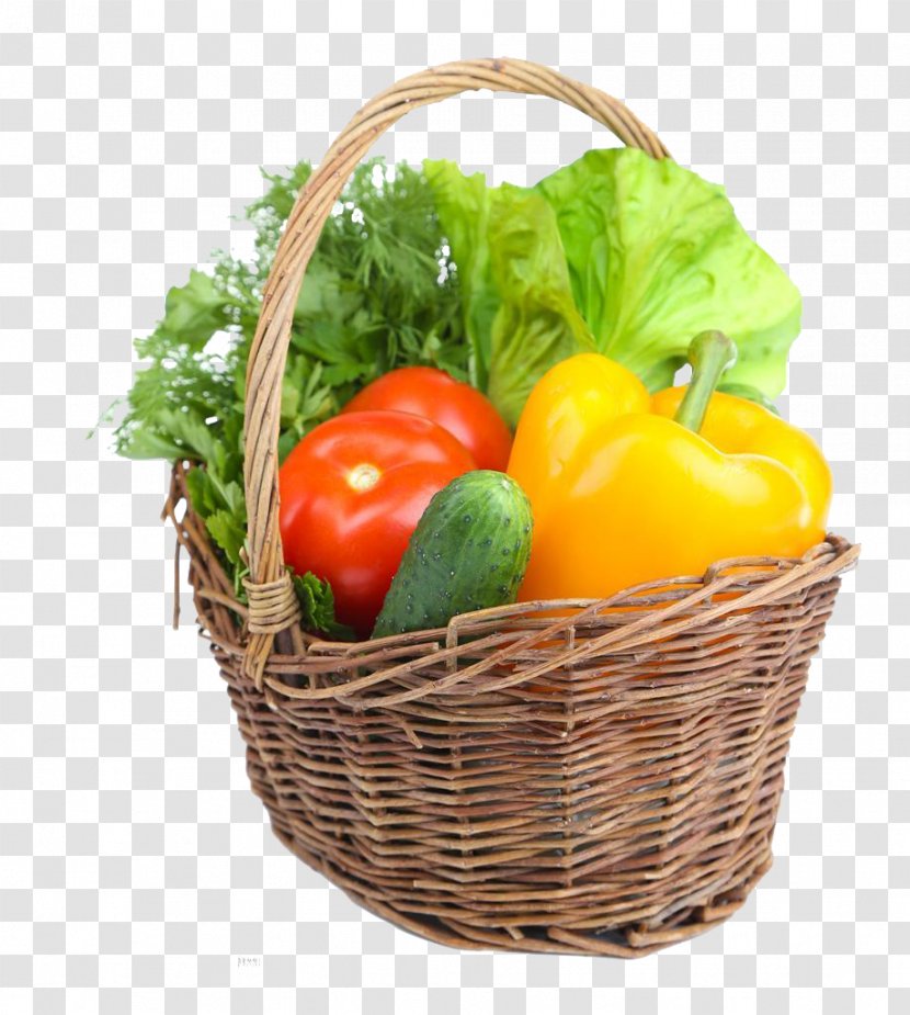 Vegetable Tomato Auglis Carrot Capsicum Annuum - Basket Transparent PNG