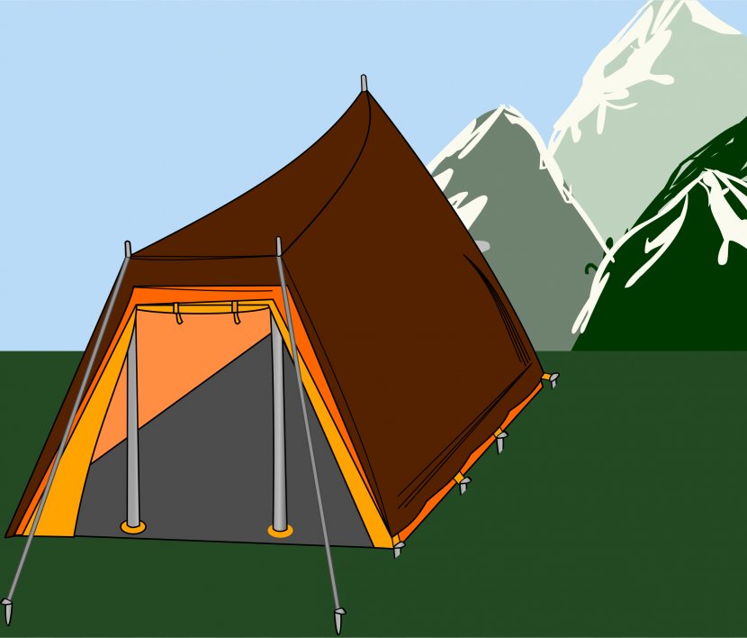 Real Estate Commercial Property Cartoon Animation - Camping - Tent Transparent PNG