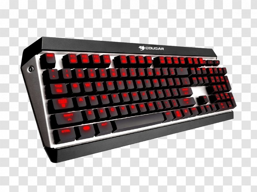 Computer Keyboard Red Input Device Electronic Technology - Peripheral - Instrument Numeric Keypad Transparent PNG