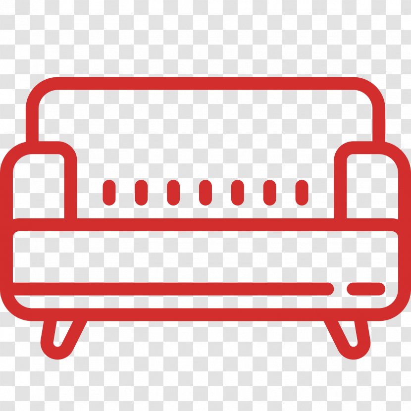 Furniture Couch Chair Living Room - Study - House Icon Transparent PNG