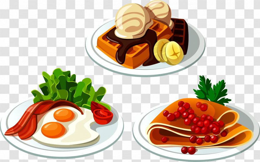 Fast Food Waffle Toast Breakfast Taco - Side Dish Transparent PNG