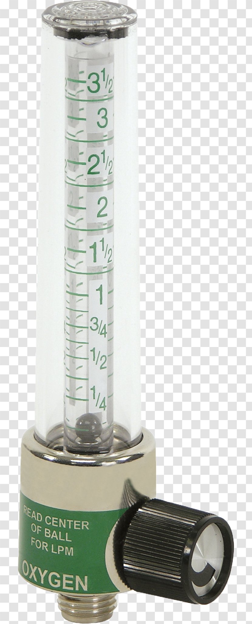 Flow Measurement Volumetric Rate Polycarbonate Glass Oxygen Tank - Medicine - Meter Transparent PNG