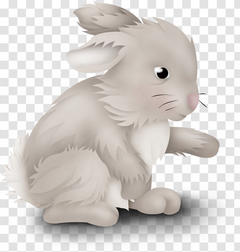 Domestic Rabbit Hare Whiskers Black And White Snout - Rabits Hares - Cartoon Transparent PNG