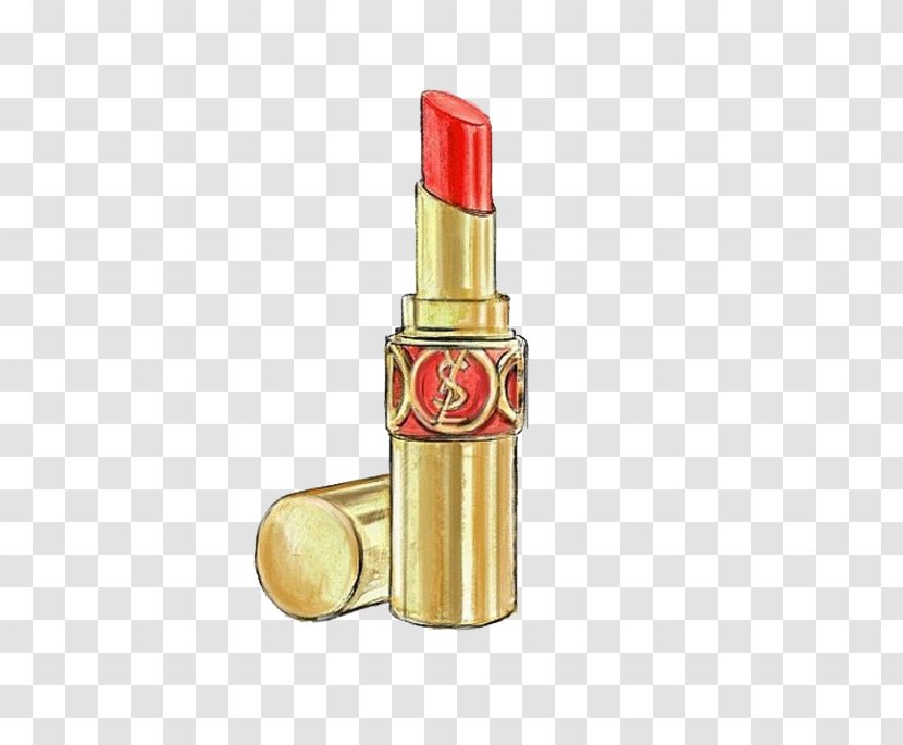 Lipstick Chanel Yves Saint Laurent Cosmetics Watercolor Painting Transparent PNG