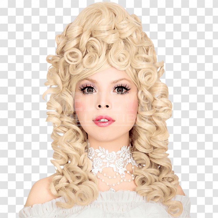 Blond Wig Ringlet Long Hair Coloring Transparent PNG