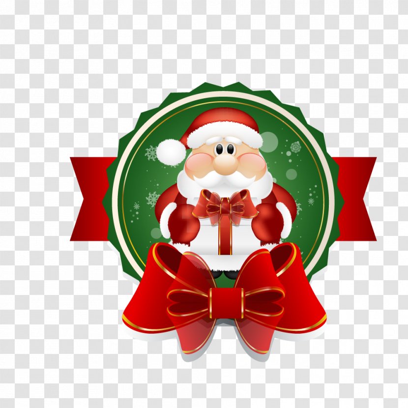 Santa Claus Christmas Gift - Card - Day Old Label Transparent PNG