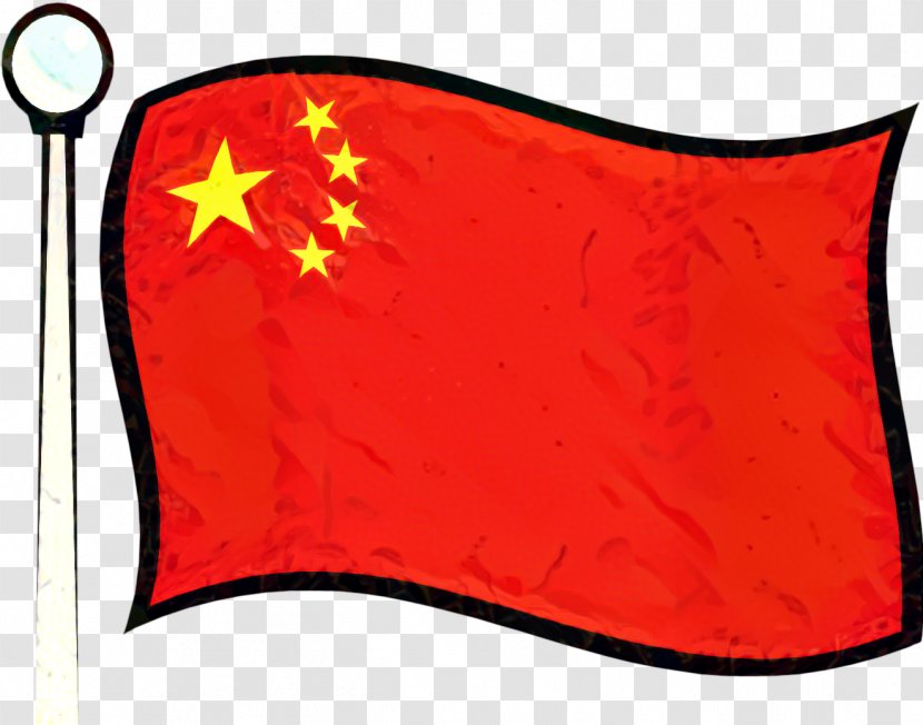 Chinese Flag - Dragon - Red Transparent PNG