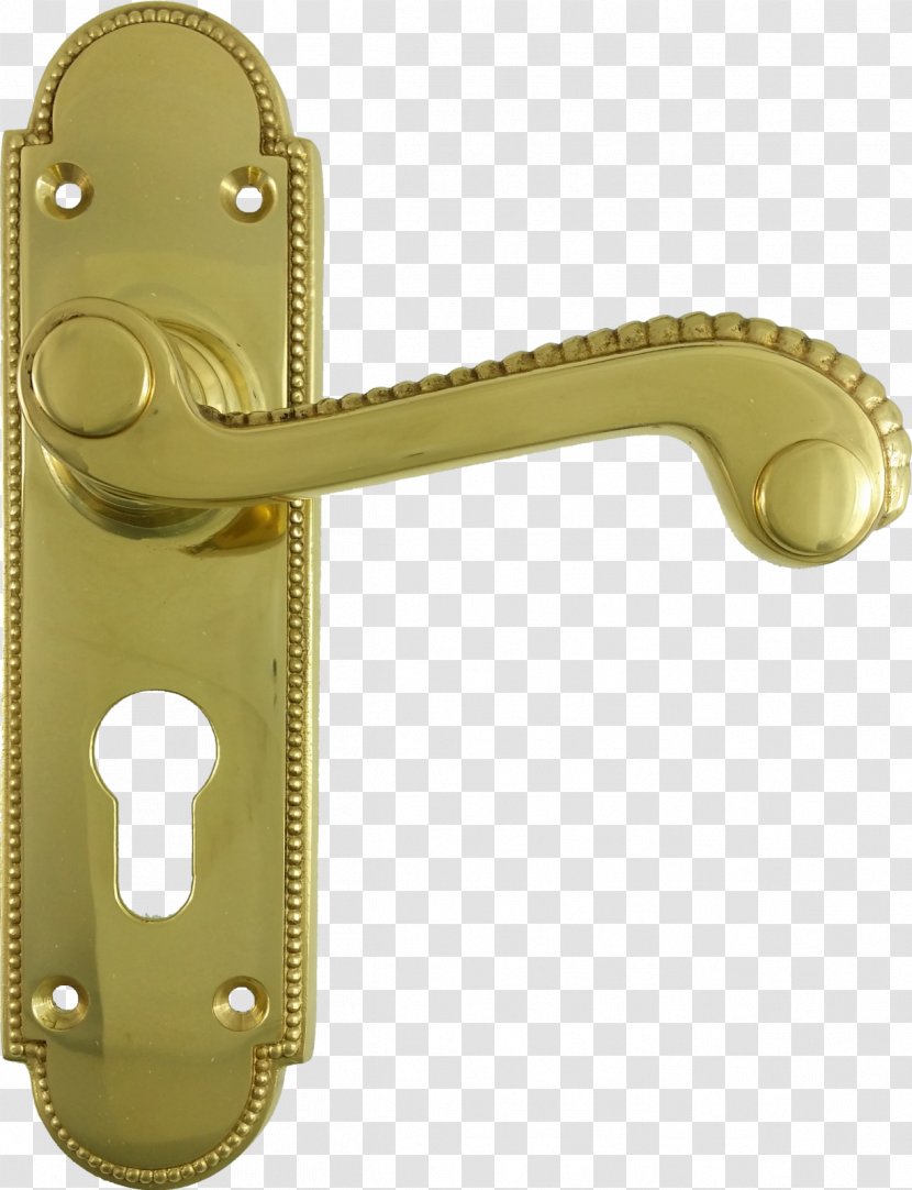 Door Handle Metal Brass Material Transparent PNG