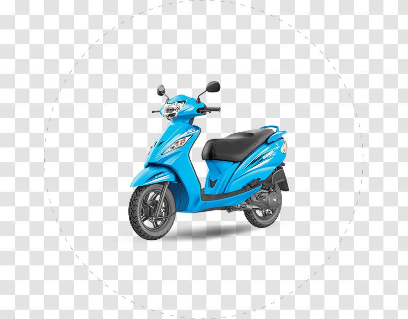 Motorized Scooter Car TVS Motor Company Motorcycle - Blue Transparent PNG