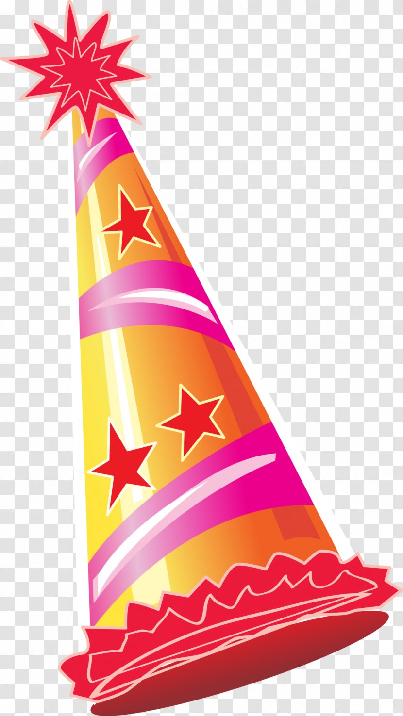 Party Hat Clip Art - Triangle - Orange Cartoon Holiday Transparent PNG
