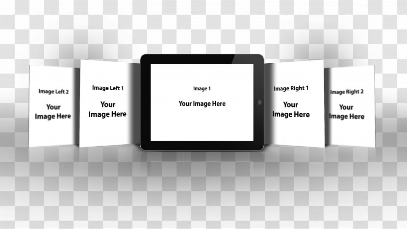 Tablet Computer Download Icon - Black And White Transparent PNG