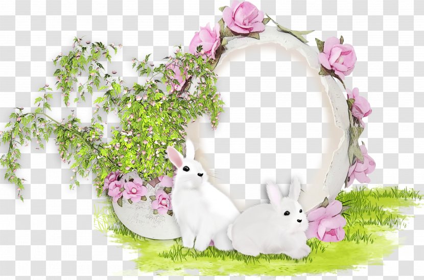Easter Bunny Background - Rabbits And Hares Transparent PNG