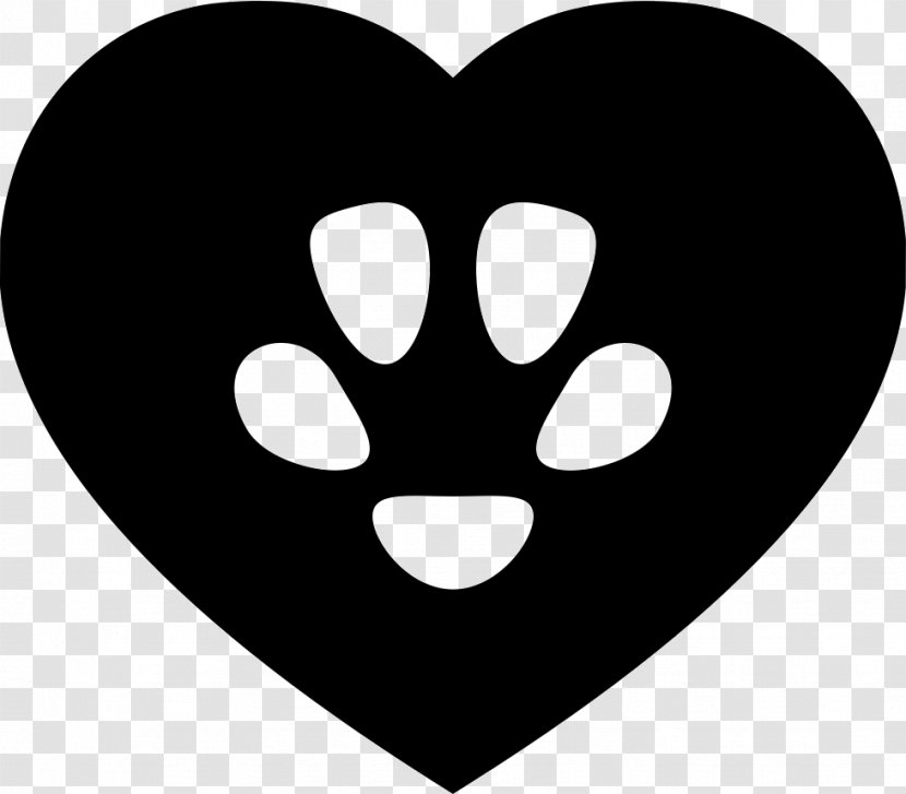 Snout White Heart Clip Art - Patas Id Transparent PNG