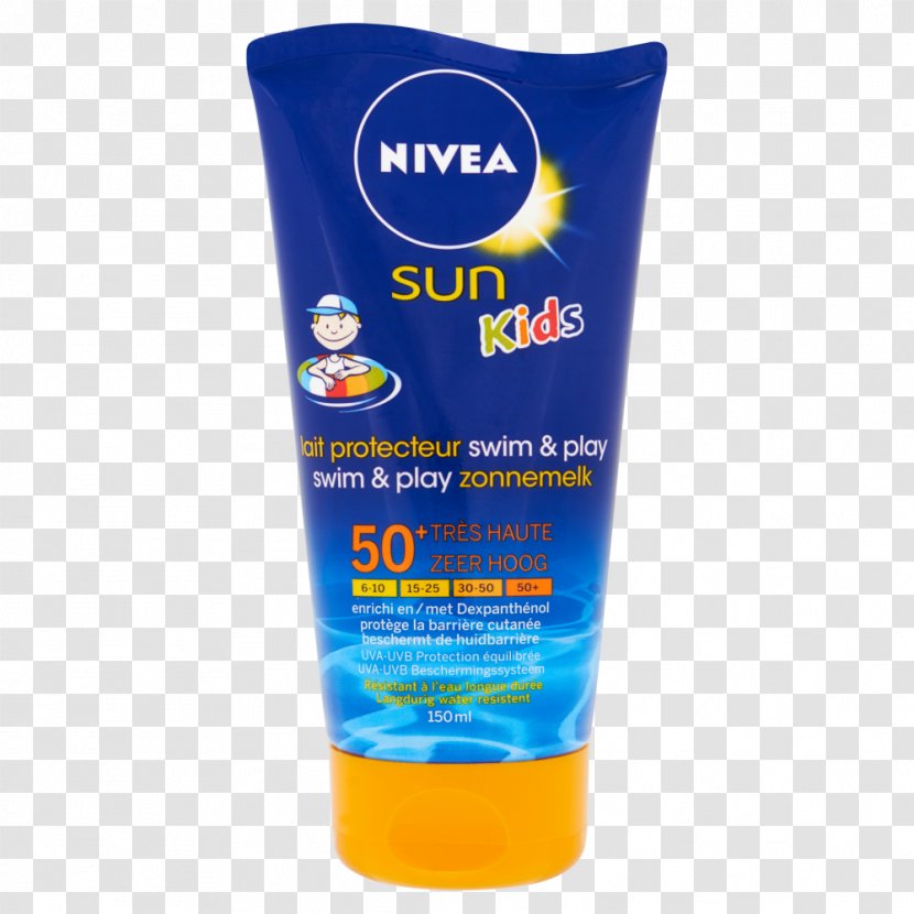 Sunscreen Lotion Beiersdorf NIVEA Sun Factor De Protección Solar - Nivea - Pflegende After Transparent PNG