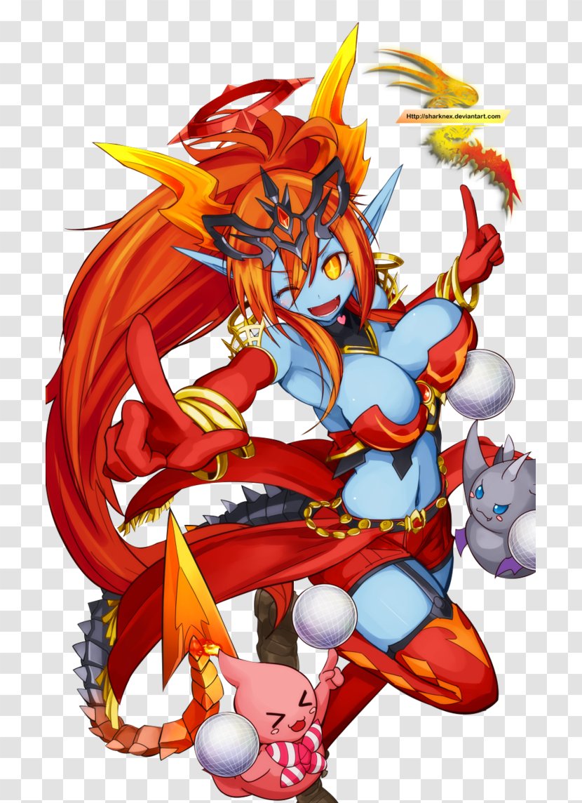 Puzzle & Dragons DeviantArt Fan Art - Watercolor - Dragon Transparent PNG