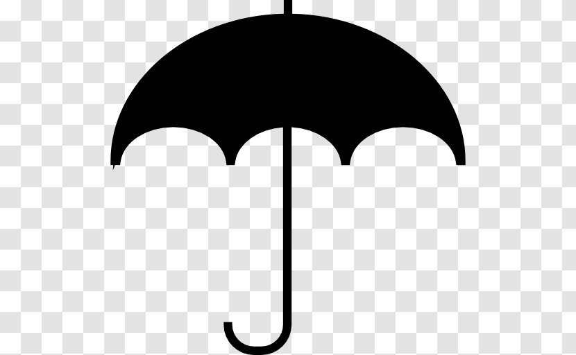 Umbrella Clip Art - Black And White Transparent PNG