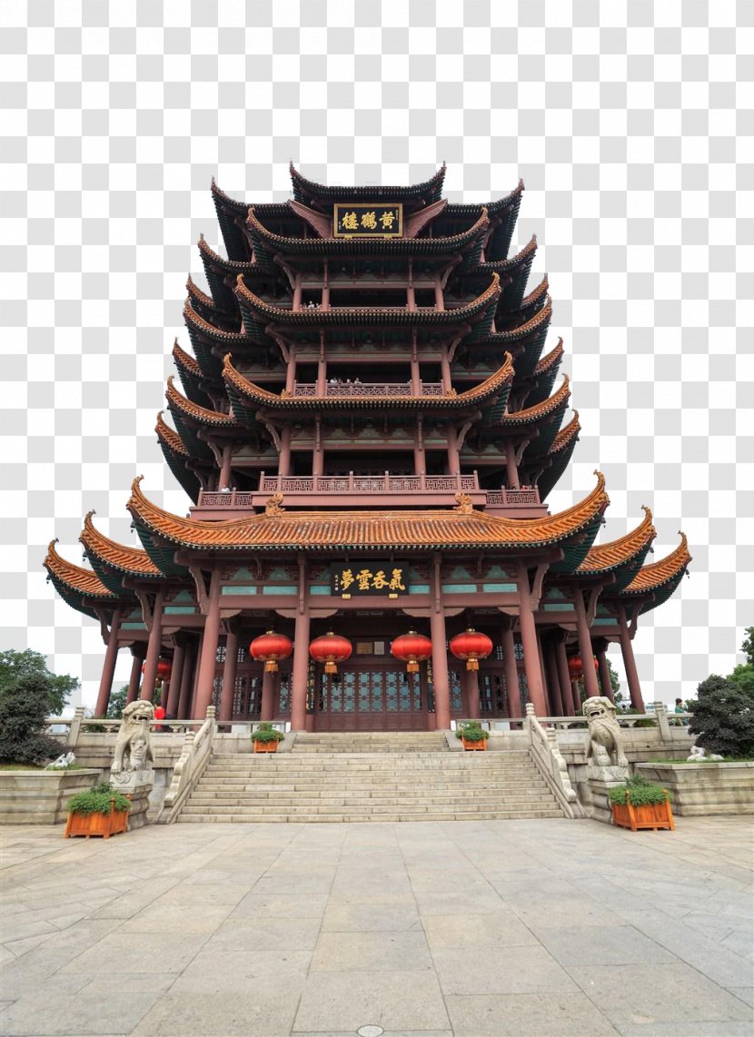 Yellow Crane Tower Wuchang District Stock Photography - Temple - Building Scenery Transparent PNG