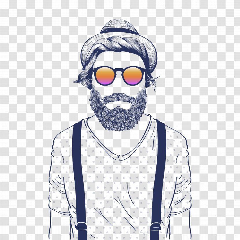 Hipster Stock Illustration Royalty-free - Head - Vector Hat Man Transparent PNG