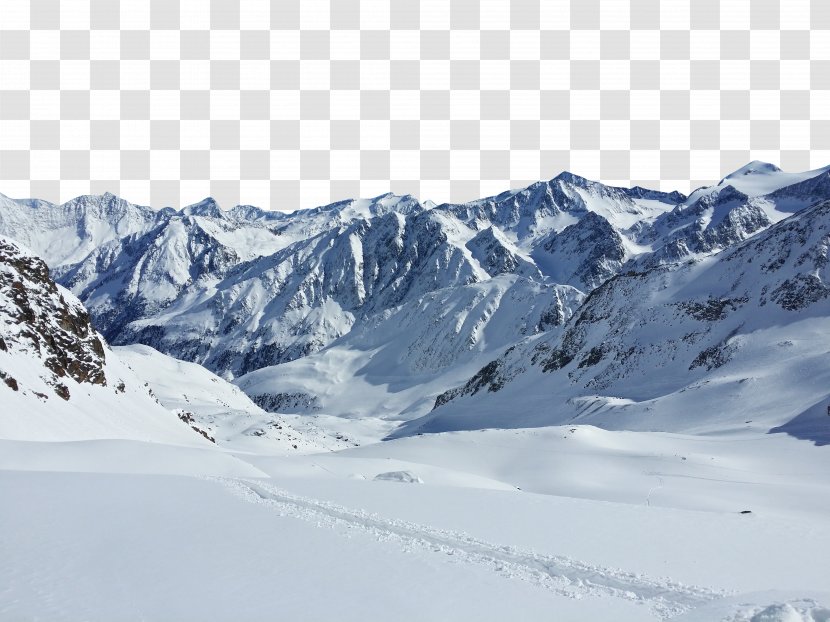 Stubai Alps Glacier Stubaital Piste - Snow Mountain Transparent PNG