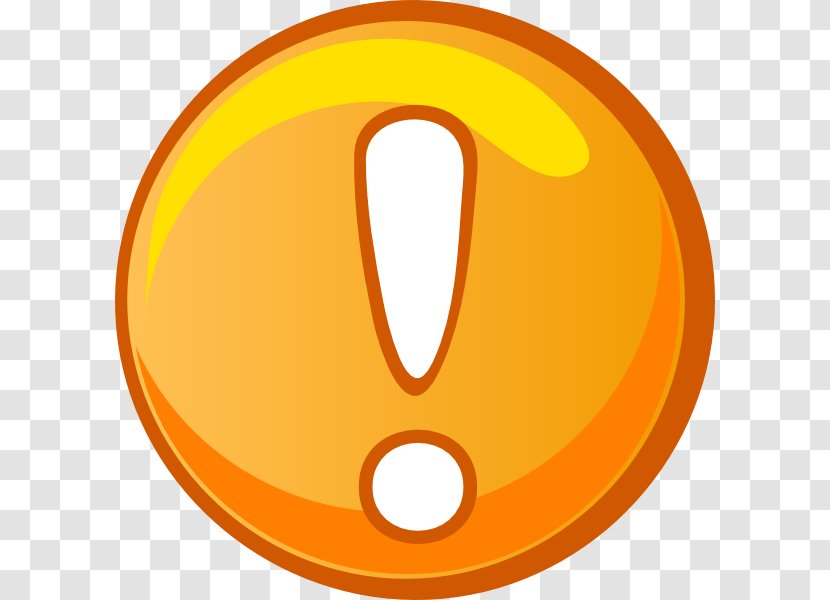 Symbol Orange Alert Clip Art - Email Transparent PNG