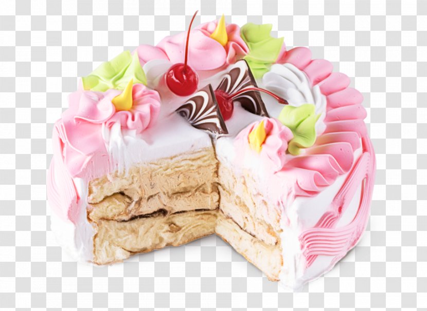 Food Pink Cuisine Dessert Cake - Icing Baked Goods Transparent PNG