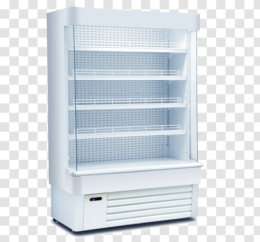 Refrigerator Refrigeration Chiller Home Appliance Freezers - Dairy Products - Shelves On Wall Transparent PNG