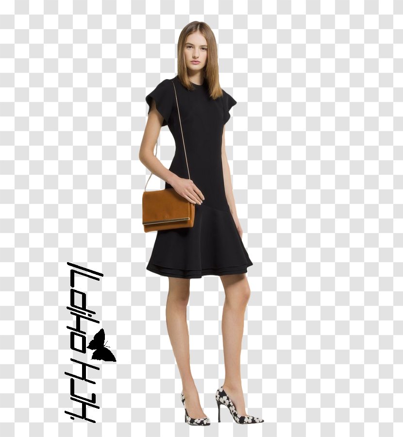 Little Black Dress Shoulder Sleeve Costume - Carolina Herrera Transparent PNG