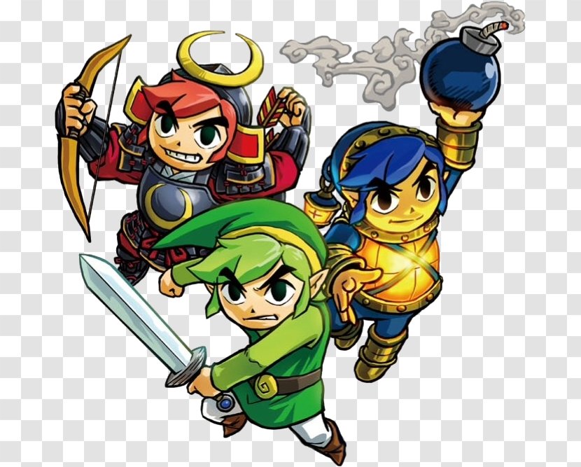 The Legend Of Zelda: Tri Force Heroes Four Swords Adventures Wind Waker Princess Zelda Link - Fiction - Game Transparent PNG