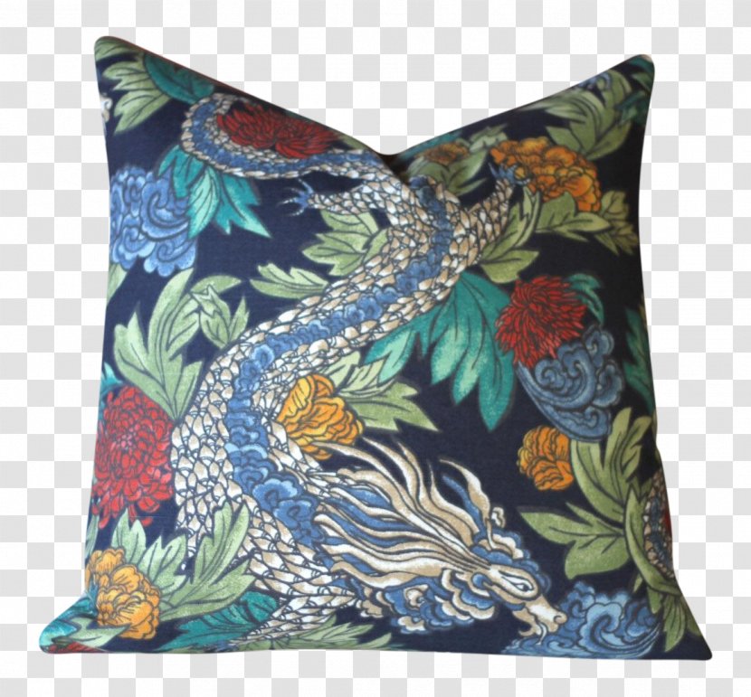 Throw Pillows Cushion Ticking Living Room - Pillow - Chinoiserie Transparent PNG