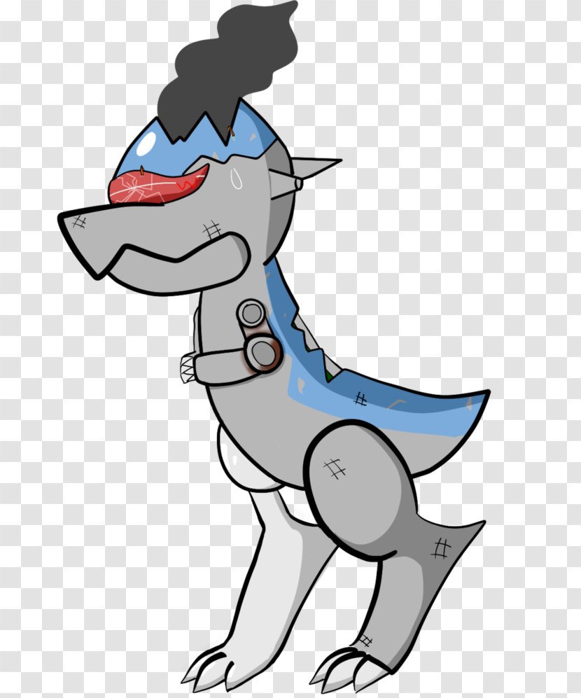 Tail Dog Line Art Cartoon Clip - Fictional Character Transparent PNG