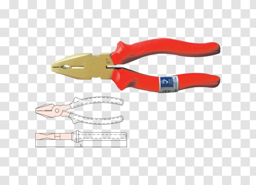 Diagonal Pliers Hand Tool Lineman's - Nibbler Transparent PNG
