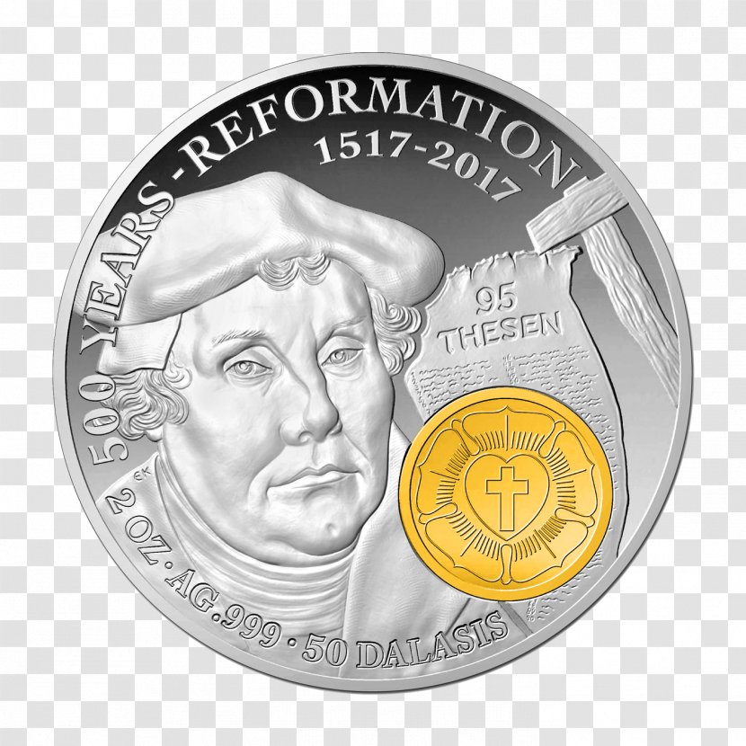 Coin Reformation Anniversary 2017 Krefeld Silver Transparent PNG