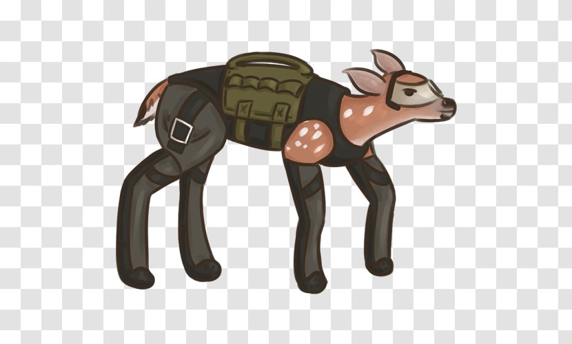 Horse Donkey Deer Pack Animal Cartoon - Vertebrate Transparent PNG