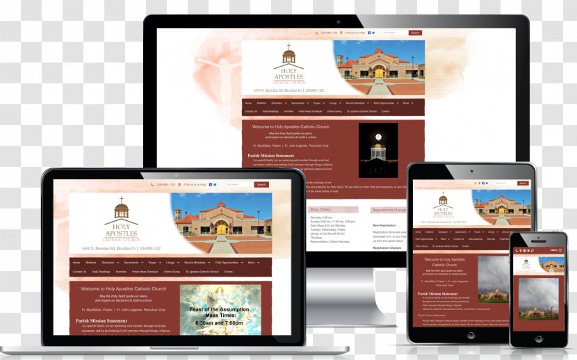 Web Page Christian Church Design - HOLY WEEK Transparent PNG