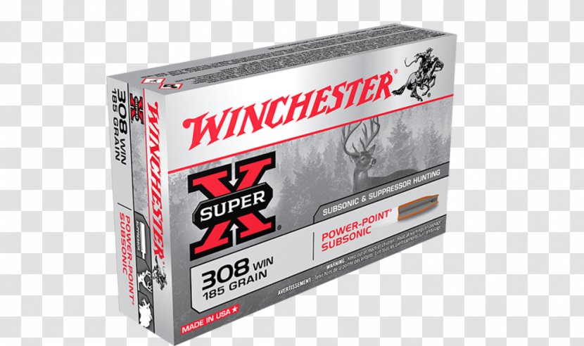.30-06 Springfield .308 Winchester Repeating Arms Company Grain Subsonic Ammunition - Ballistic Coefficient Transparent PNG