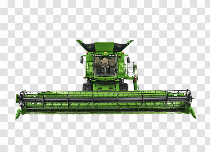 John Deere Combine Harvester Tractor - Wheel Tractorscraper - Jd Transparent PNG