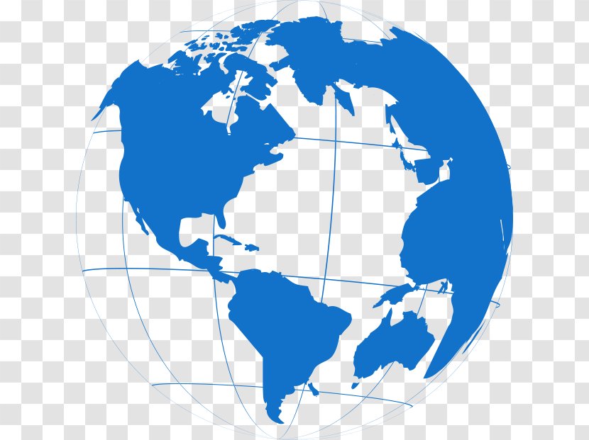 World Map Globe United States Of America - Stencil Transparent PNG